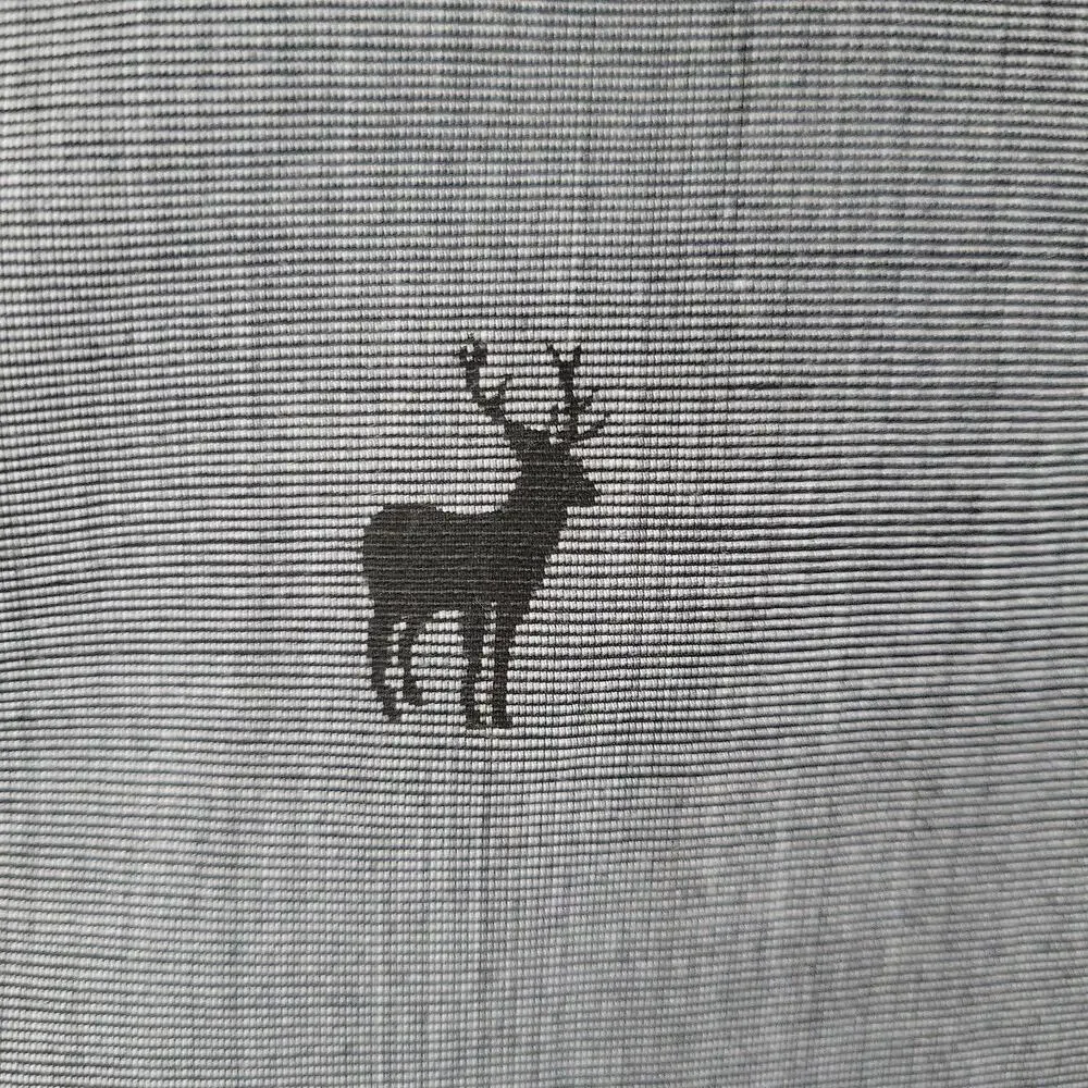 NWT Chaps Button-Up Shirt Men L Gray Deer Elk Print Long Sleeve Cotton Blend - Picture 3 of 8